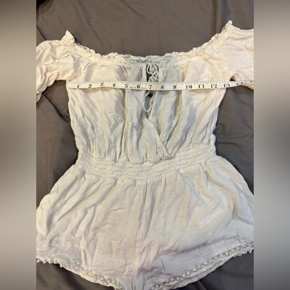 Blue Life Off White Romper Size XS - Picture 2 of 5